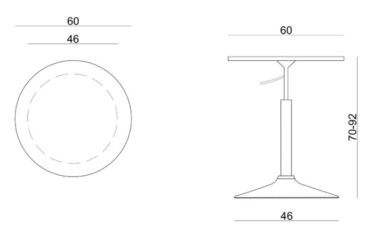 FlexiBar ROUND - Abmessungen