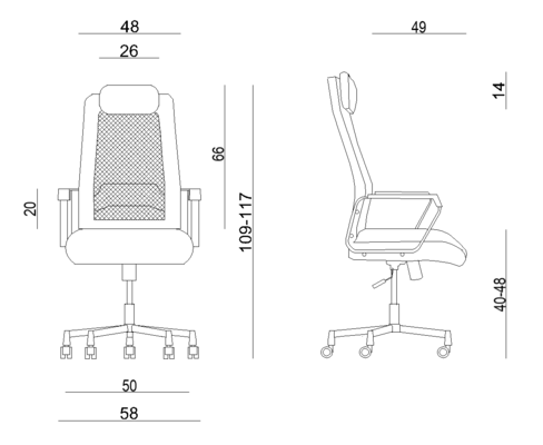 Ergonomischer VIP-Drehstuhl