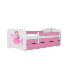 Kinderbett Babydreams mit Schublade weiß / rosa
