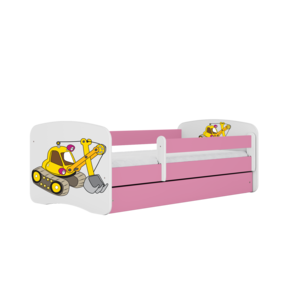 Kinderbett Babydreams mit Schublade weiß / rosa