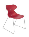 Konferenzstuhl auf Kufen MARIQUITA rot | Moderne Wartezimmerstühle | Stapelstühle kaufen